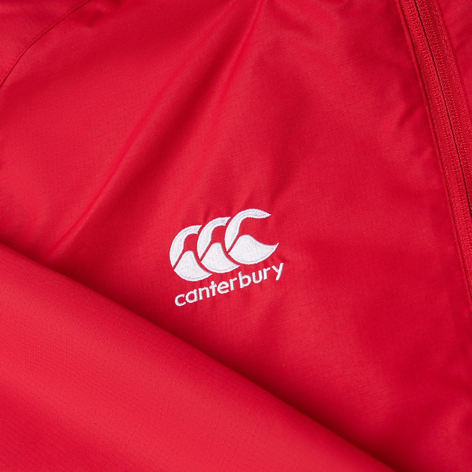 MENS TEAM FULL-ZIP RAIN JACKET RED