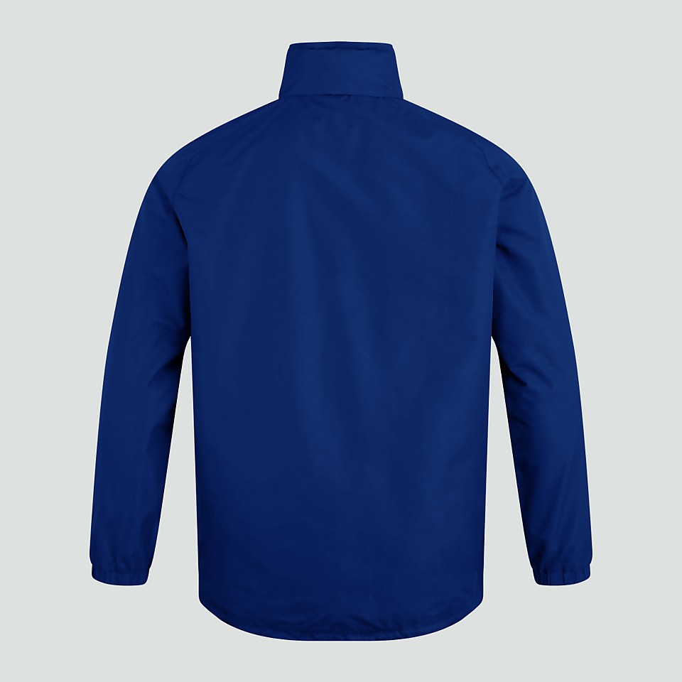 CANTERBURY TEAM FULL ZIP RAIN JACKET ROYAL/WHITE