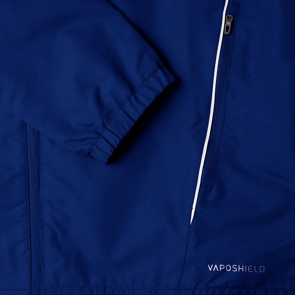 CANTERBURY TEAM FULL ZIP RAIN JACKET ROYAL/WHITE