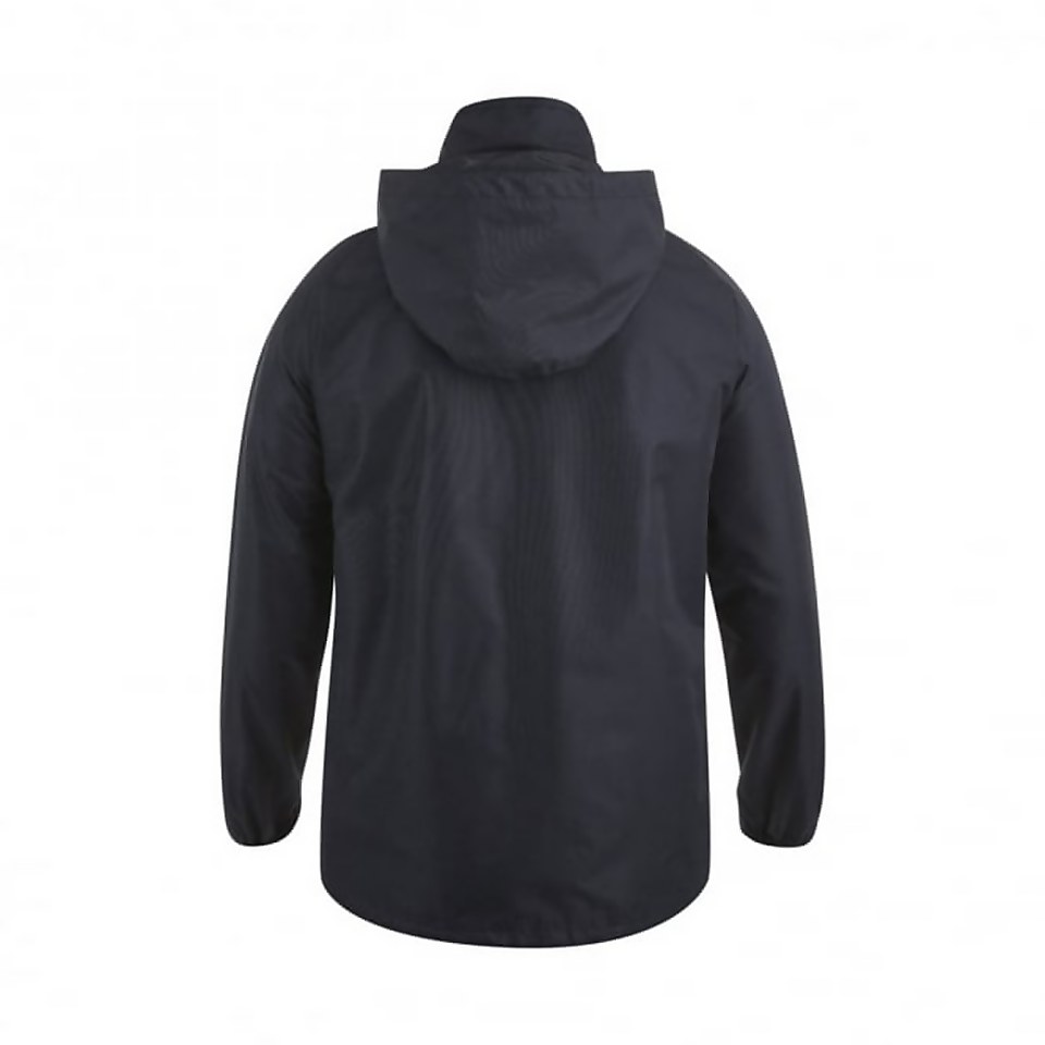 CANTERBURY TEAM FULL ZIP RAIN JACKET BLACK/WHITE