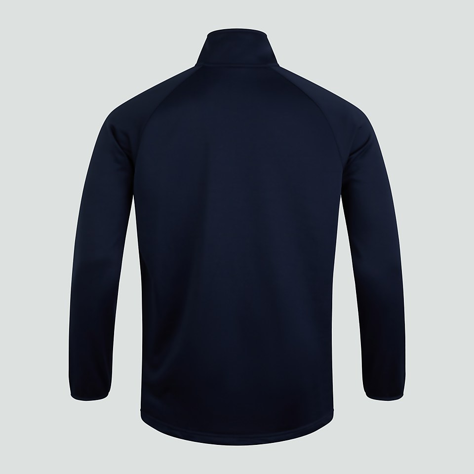 MENS TEAM 1/4 ZIP MID-LAYER TRAINING TOP NAVY