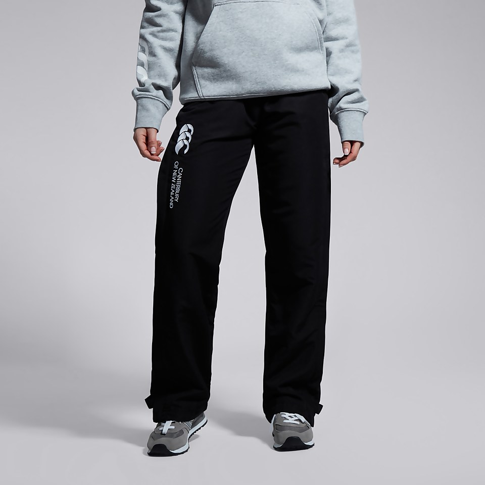 WOMENS OPEN HEM STADIUM PANTS BLACK