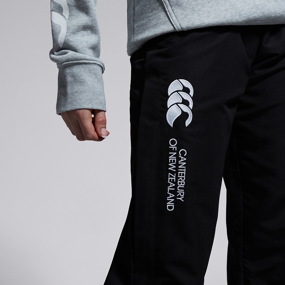 WOMENS OPEN HEM STADIUM PANTS BLACK