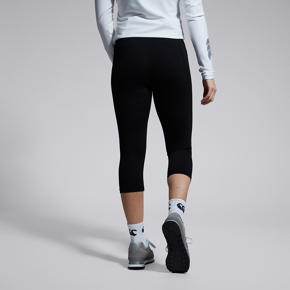 WOMENS VAPODRI CAPRI LEGGINGS BLACK
