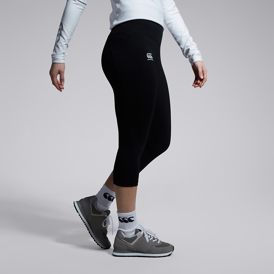 WOMENS VAPODRI CAPRI LEGGINGS BLACK