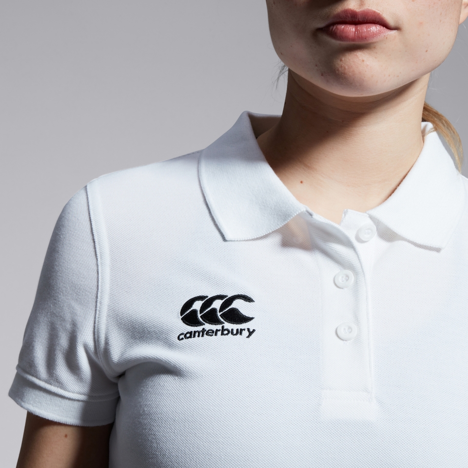 CANTERBURY WAIMAK POLOWOMENS WHITE