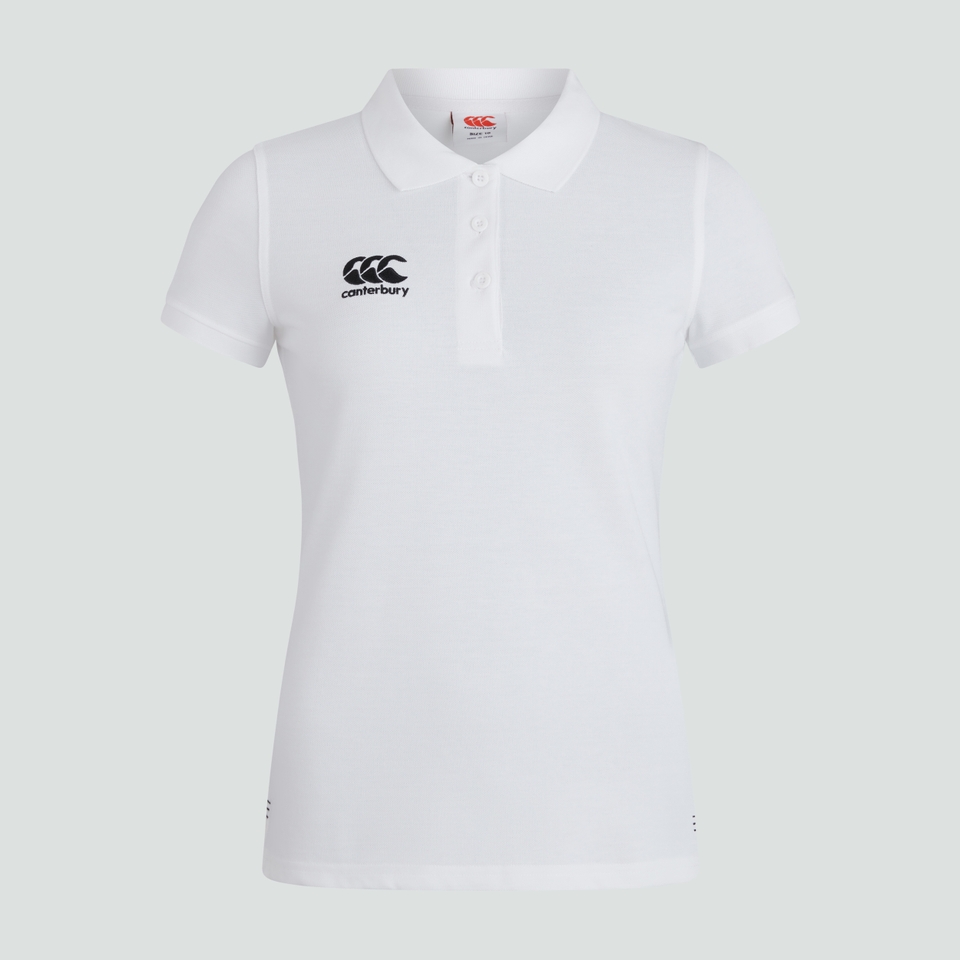 CANTERBURY WAIMAK POLOWOMENS WHITE