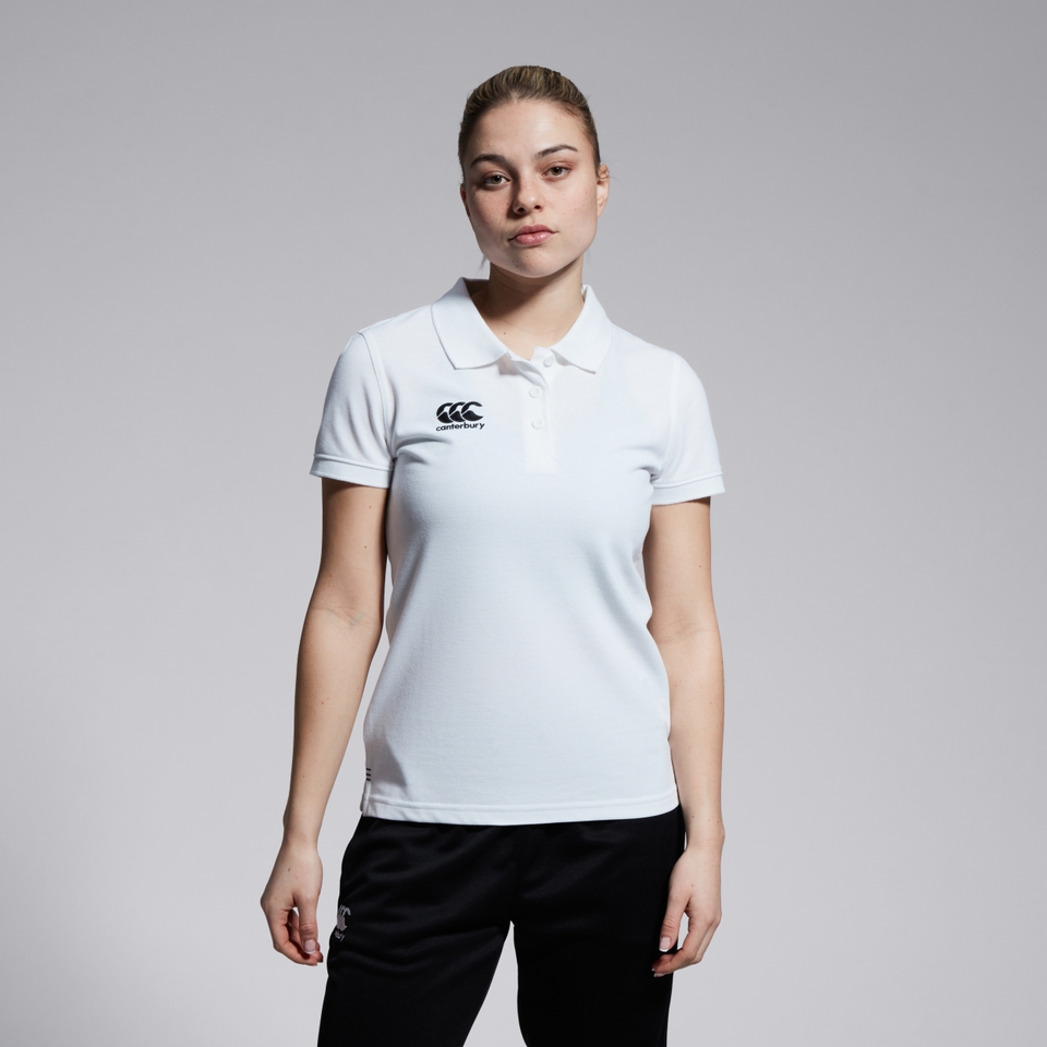 CANTERBURY WAIMAK POLOWOMENS WHITE