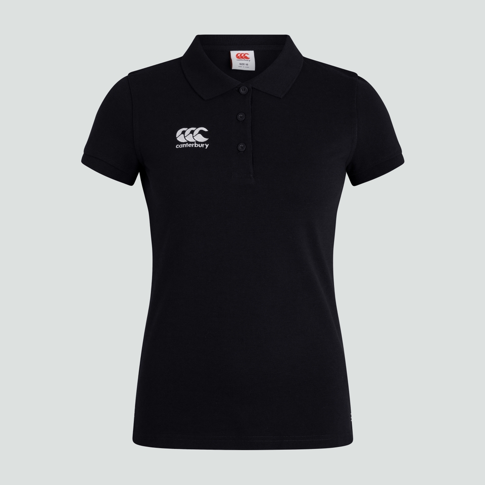 CANTERBURY WAIMAK POLOWOMENS BLACK