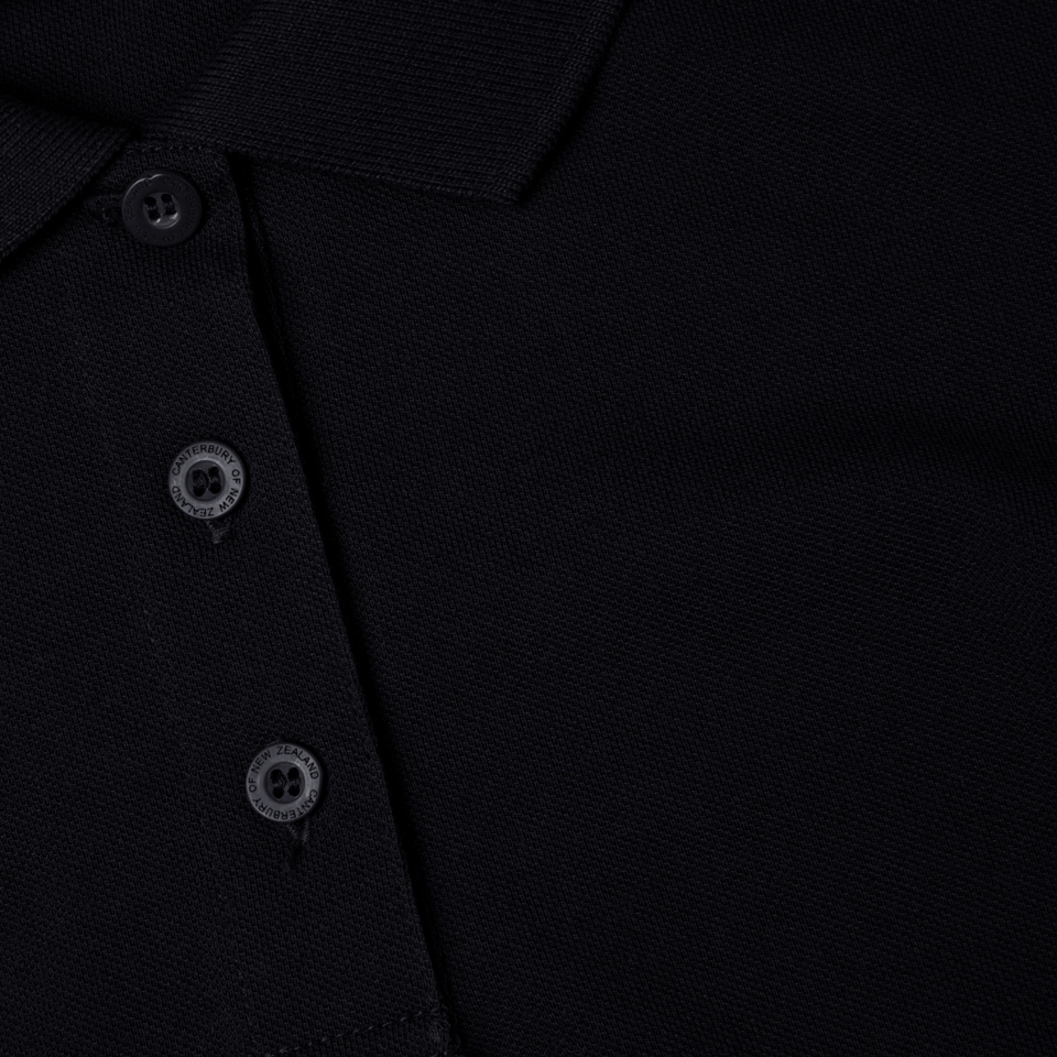 CANTERBURY WAIMAK POLOWOMENS BLACK