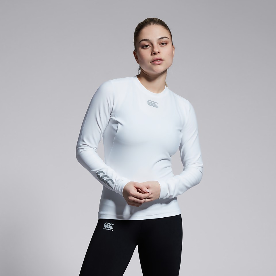 WOMENS THERMOREG LONG SLEEVED TOP WHITE