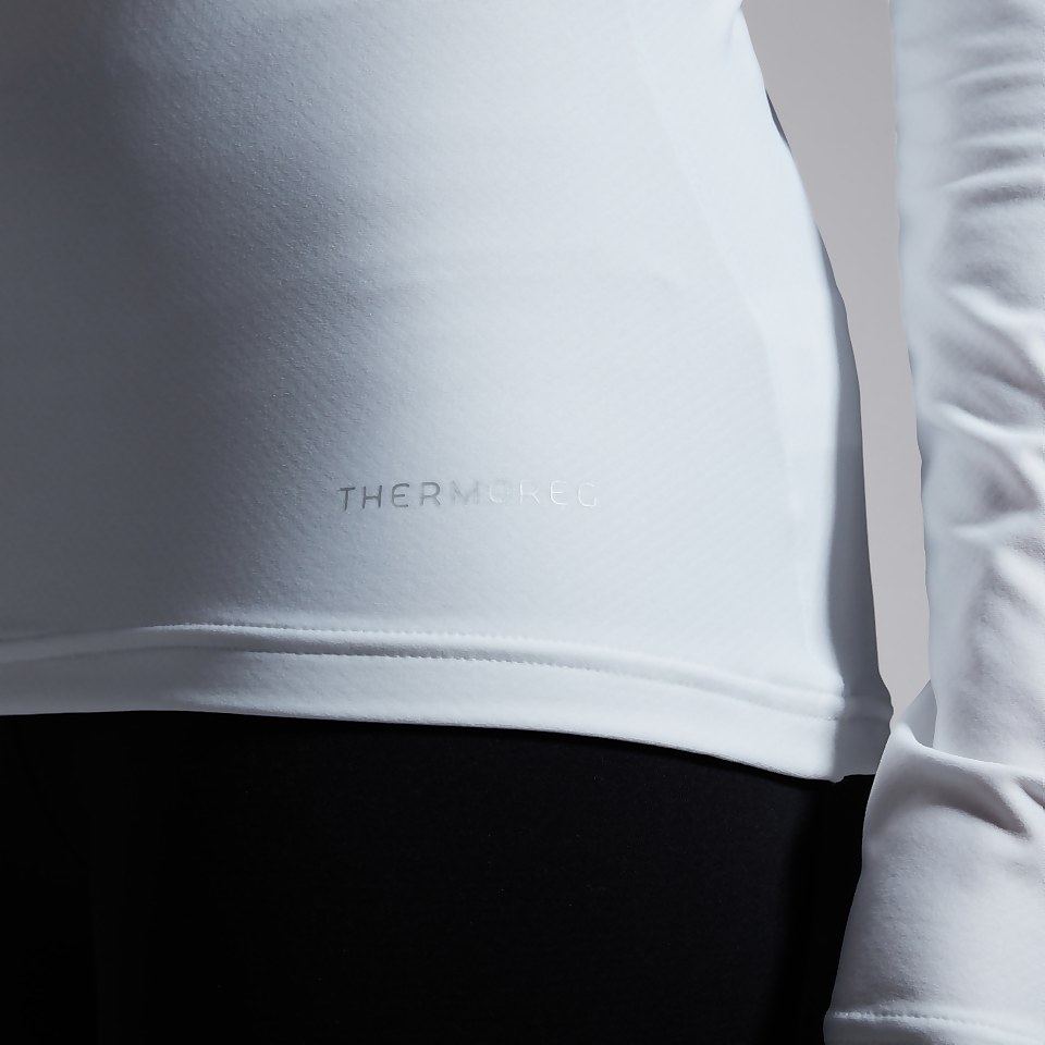 WOMENS THERMOREG LONG SLEEVED TOP WHITE