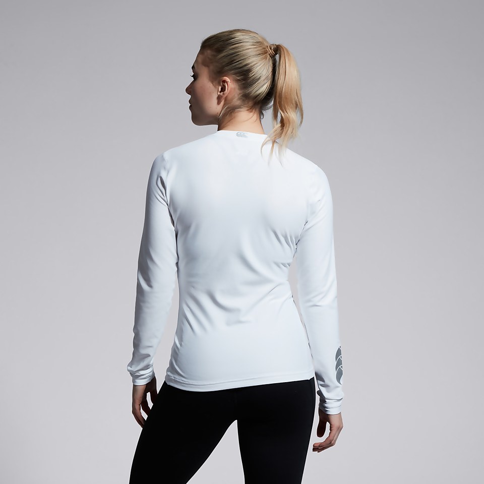 WOMENS THERMOREG LONG SLEEVED TOP WHITE