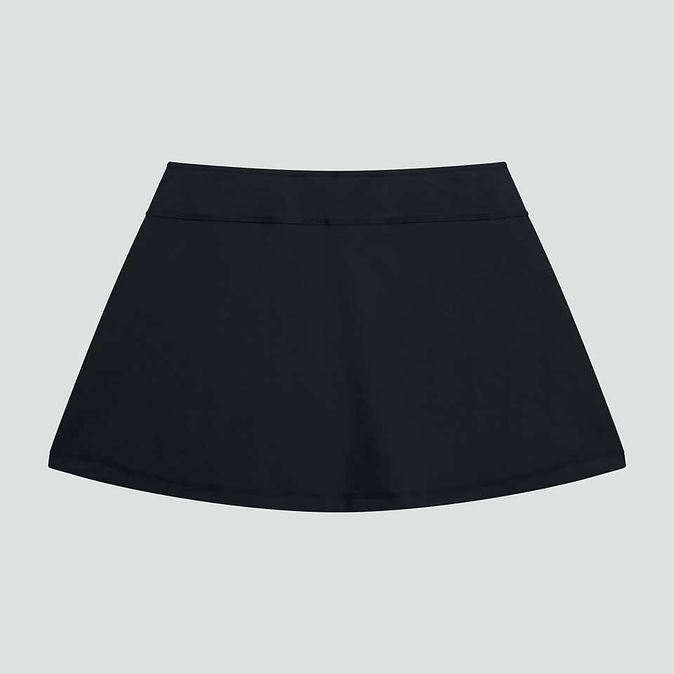 WOMENS PLAIN SKORT BLACK