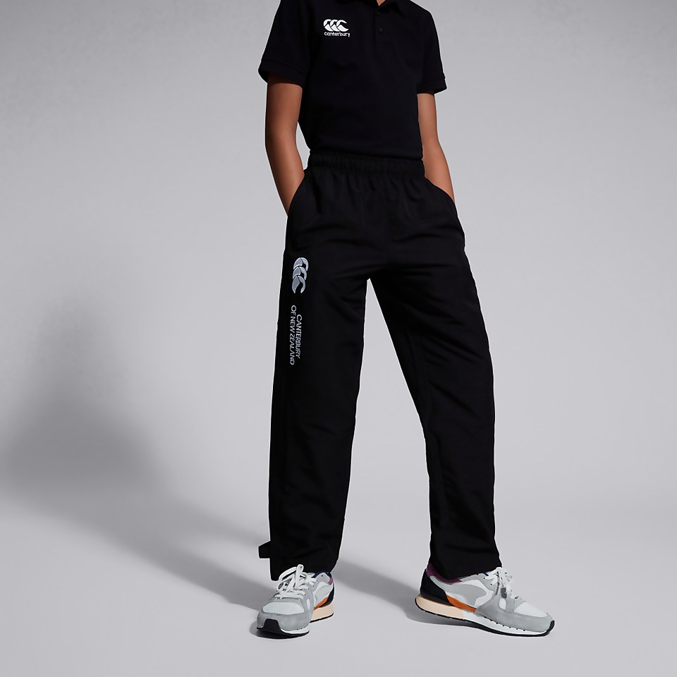 JUNIOR UNISEX OPEN HEM STADIUM PANT BLACK