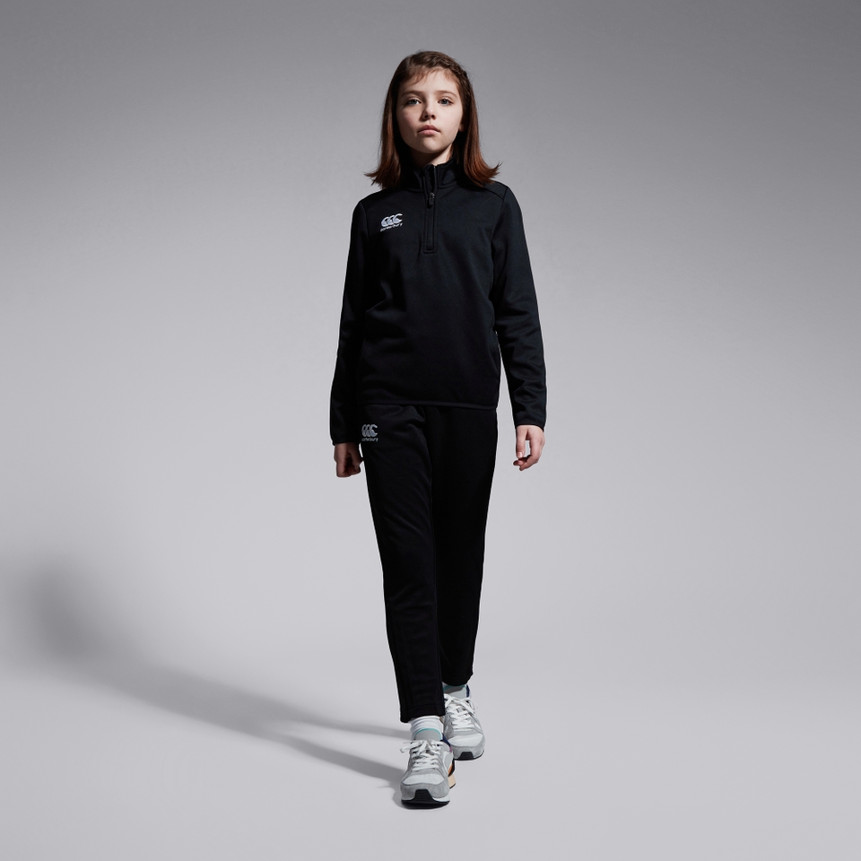 CANTERBURY STRETCH TAPERED POLYKNIT BLACK