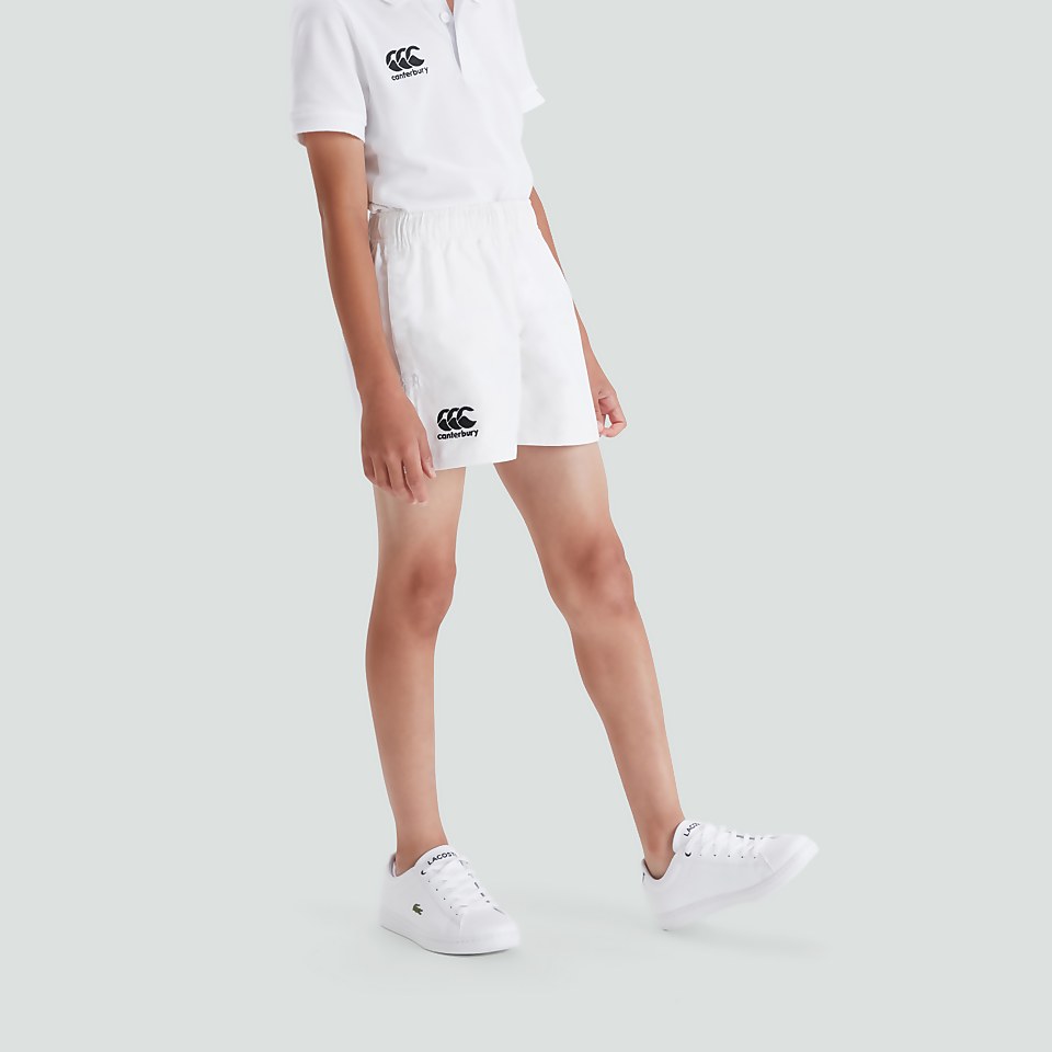 JUNIOR UNISEX PROFESSIONAL COTTON SHORT WHITE