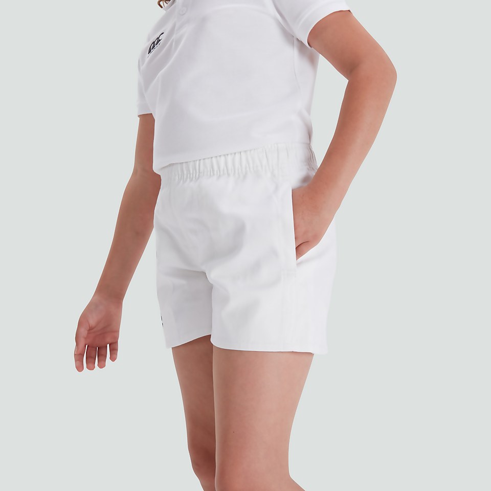 JUNIOR UNISEX PROFESSIONAL COTTON SHORT WHITE