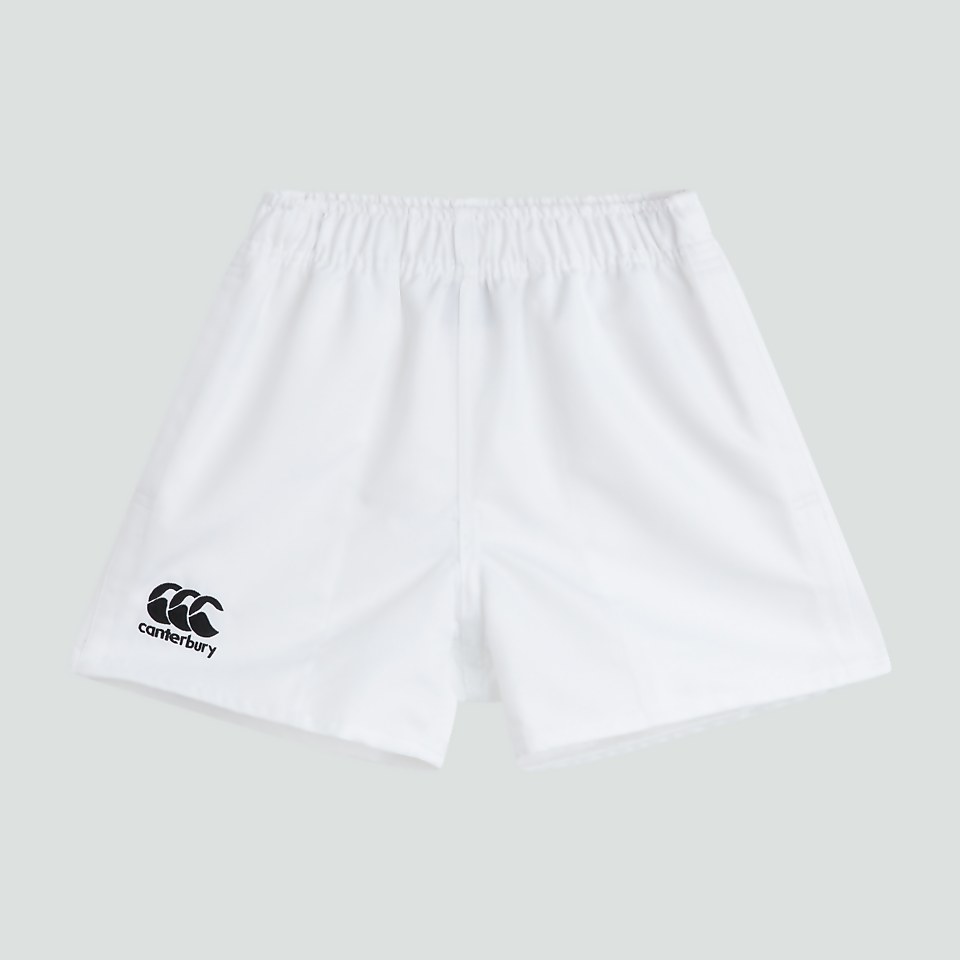 JUNIOR UNISEX PROFESSIONAL POLYESTER SHORT WHITE