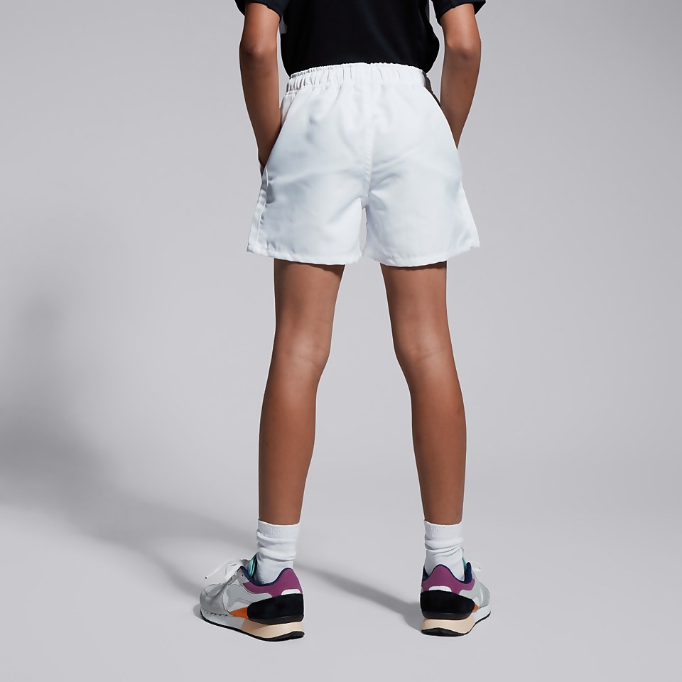 JUNIOR UNISEX PROFESSIONAL POLYESTER SHORT WHITE