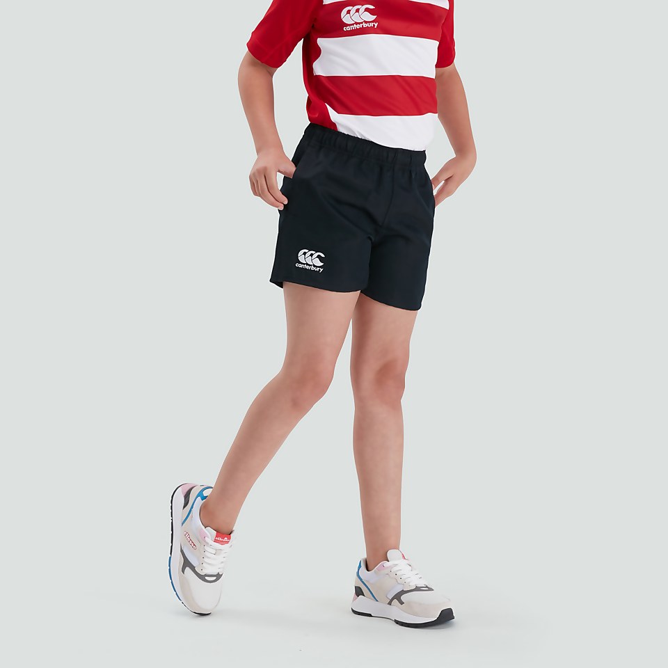 JUNIOR UNISEX PROFESSIONAL POLYESTER SHORT BLACK