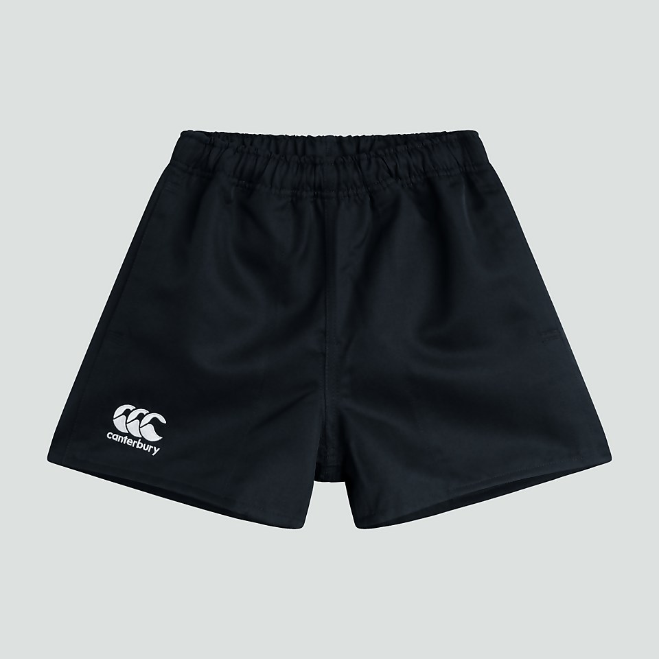 JUNIOR UNISEX PROFESSIONAL POLYESTER SHORT BLACK