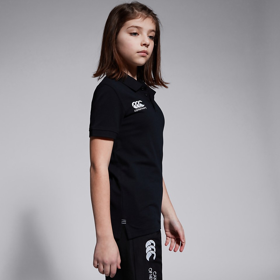 JUNIOR UNISEX WAIMAK POLO SHIRT BLACK