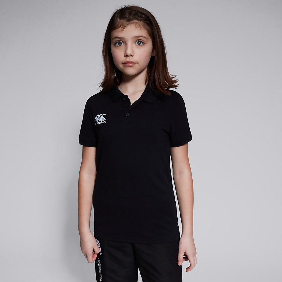JUNIOR UNISEX WAIMAK POLO SHIRT BLACK