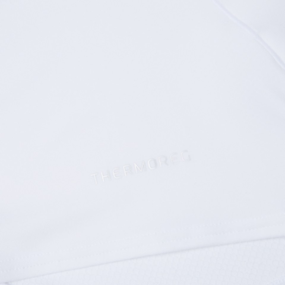 JUNIOR UNISEX THERMOREG LONG SLEEVED TOP WHITE