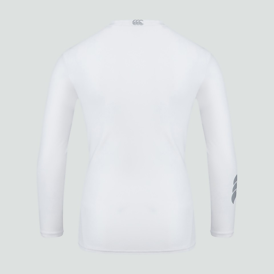 JUNIOR UNISEX THERMOREG LONG SLEEVED TOP WHITE