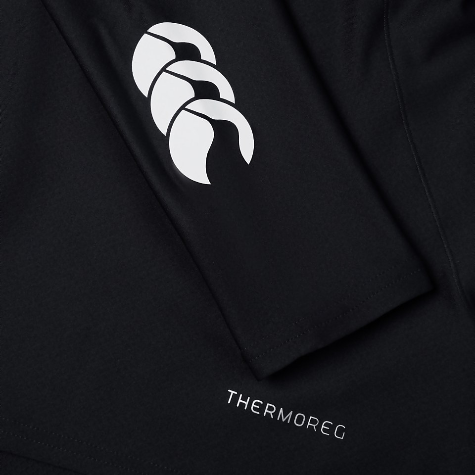JUNIOR UNISEX THERMOREG LONG SLEEVED TOP BLACK