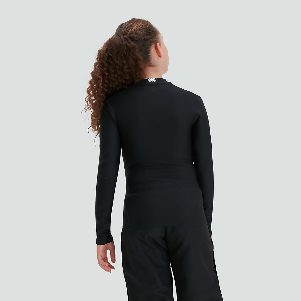 JUNIOR UNISEX THERMOREG LONG SLEEVED TOP BLACK