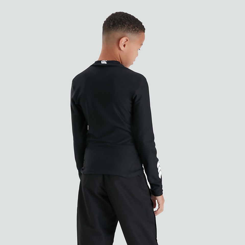 JUNIOR UNISEX THERMOREG LONG SLEEVED TOP BLACK