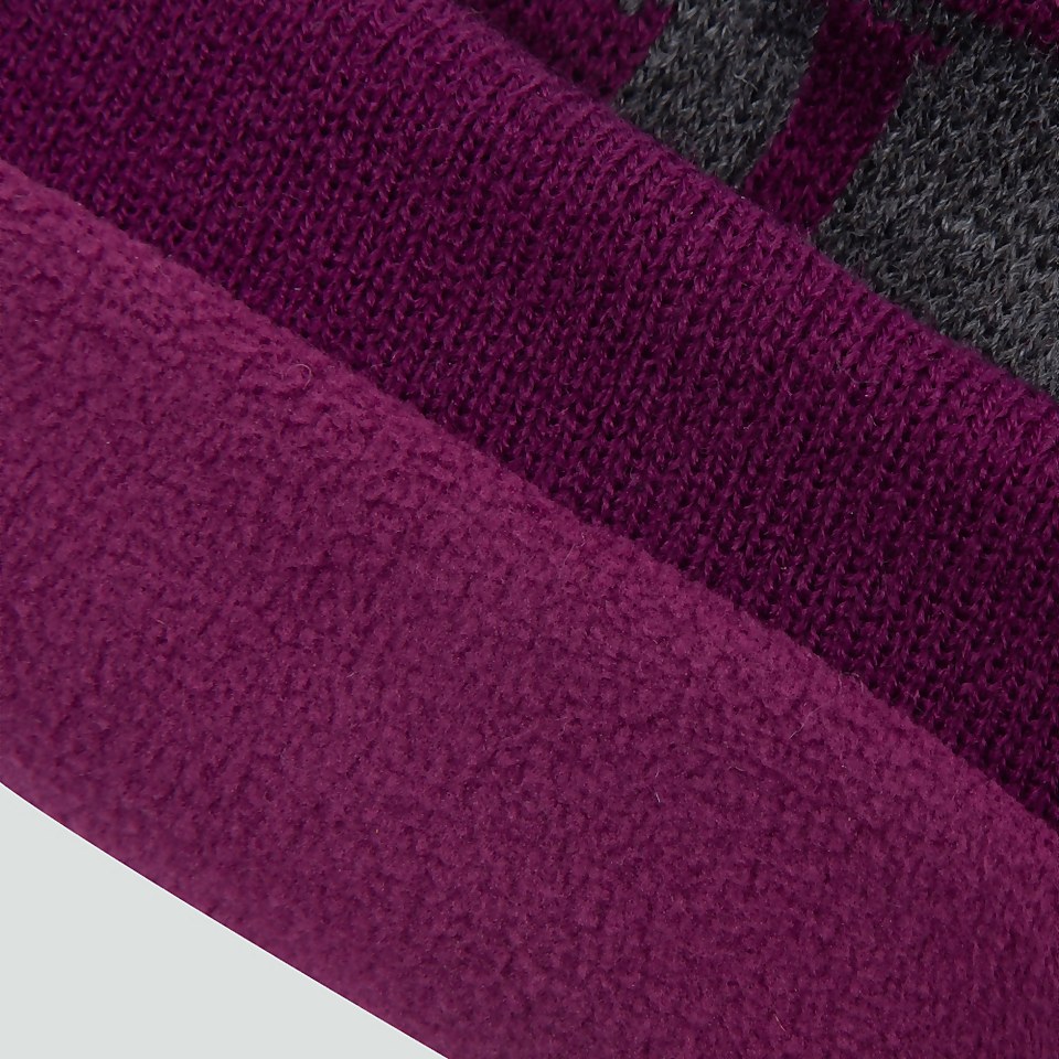 ADULT UNISEX IRELAND BOBBLE HAT PURPLE