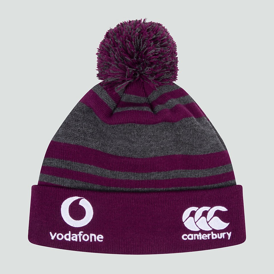 ADULT UNISEX IRELAND BOBBLE HAT PURPLE