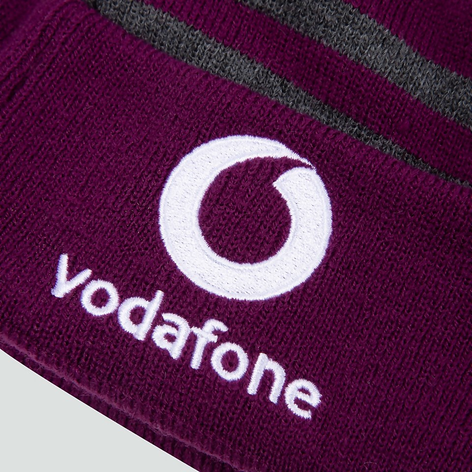 ADULT UNISEX IRELAND BOBBLE HAT PURPLE