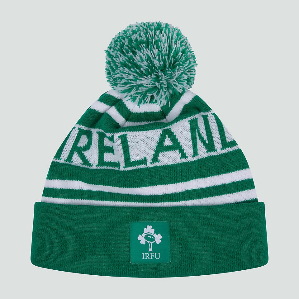 ADULT UNISEX IRELAND BOBBLE HAT GREEN