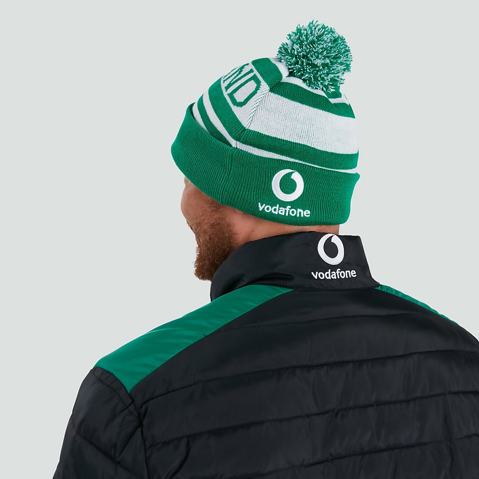 ADULT UNISEX IRELAND BOBBLE HAT GREEN