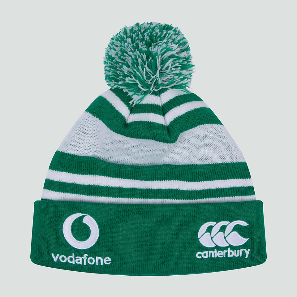 ADULT UNISEX IRELAND BOBBLE HAT GREEN