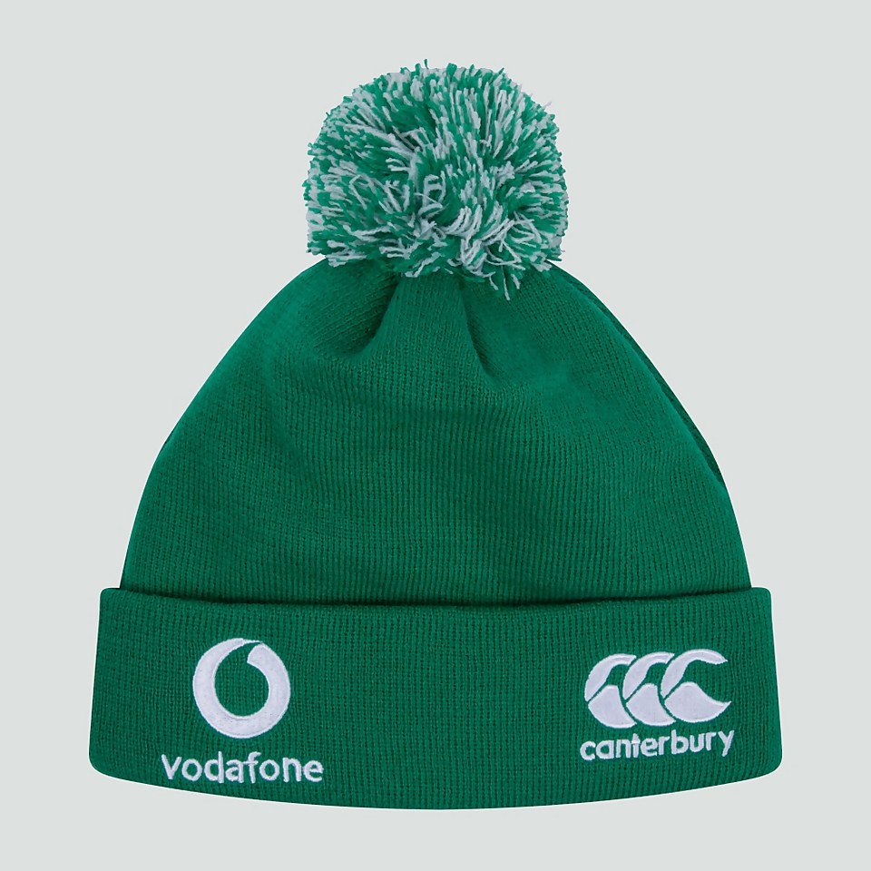 ADULT UNISEX IRELAND BOBBLE HAT GREEN