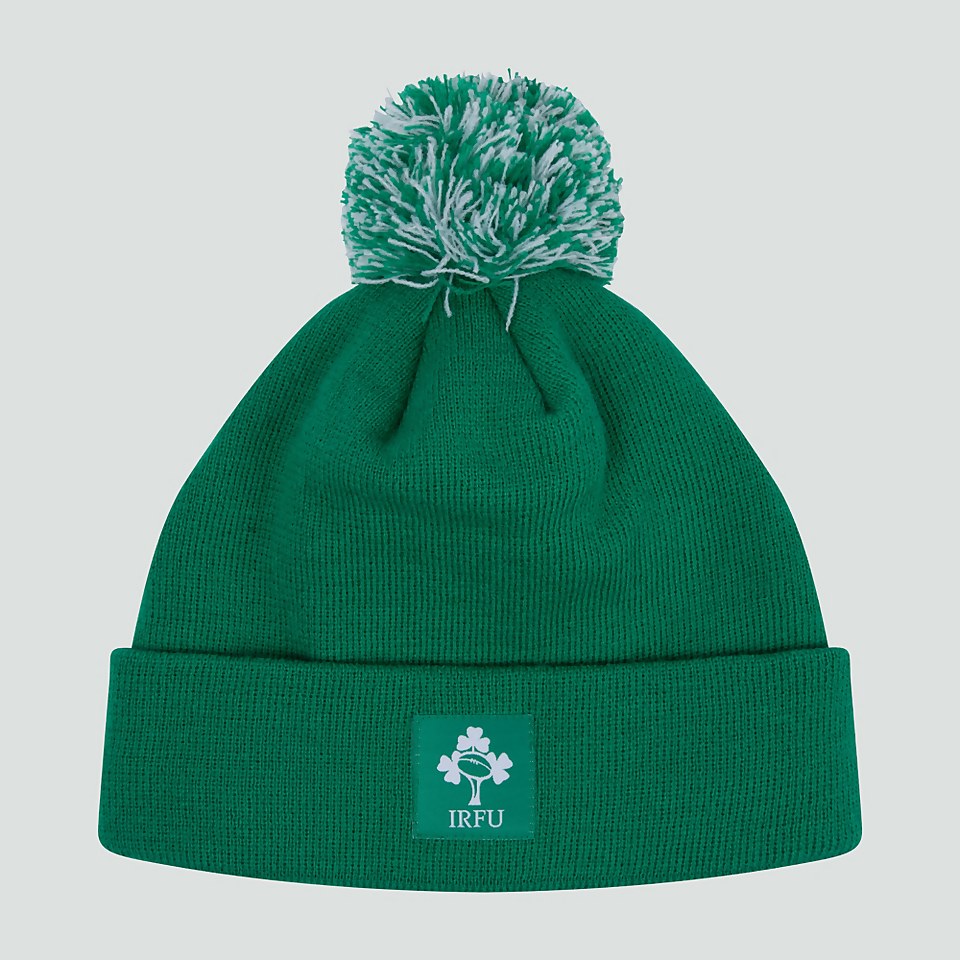 ADULT UNISEX IRELAND BOBBLE HAT GREEN