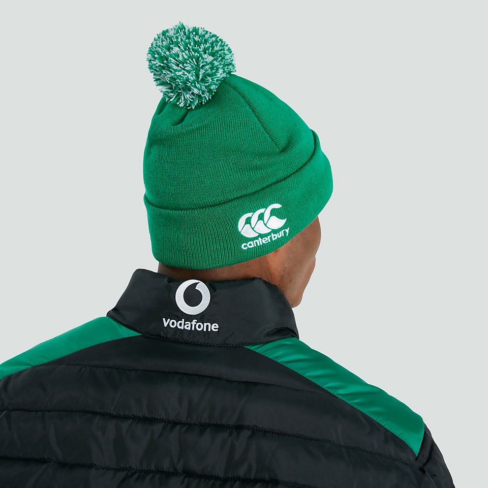 ADULT UNISEX IRELAND BOBBLE HAT GREEN