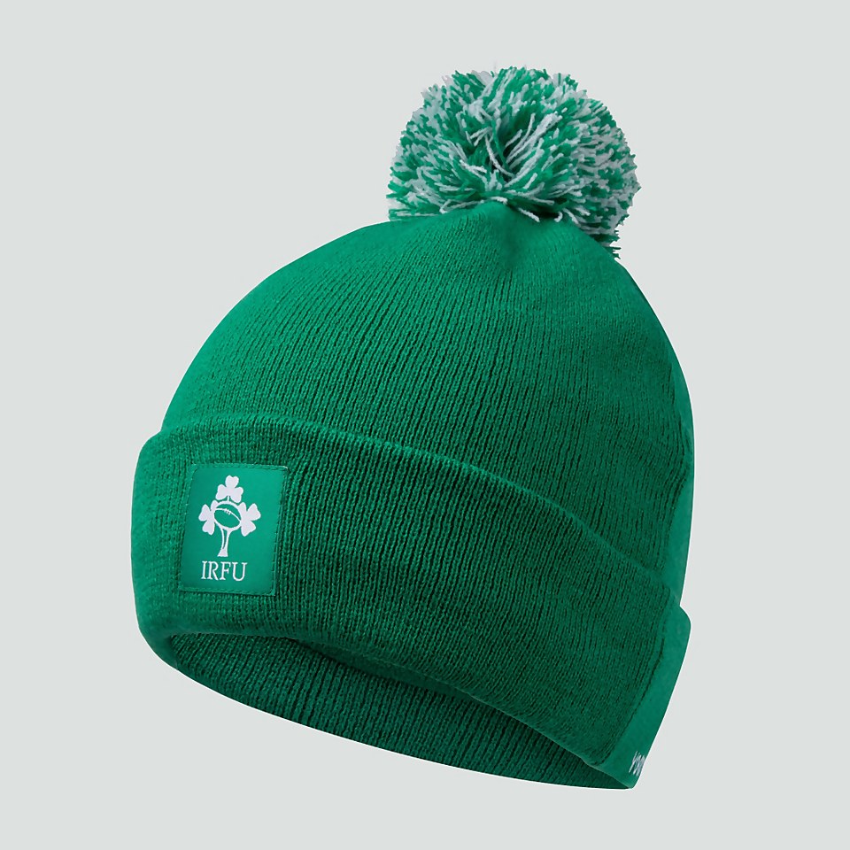 ADULT UNISEX IRELAND BOBBLE HAT GREEN