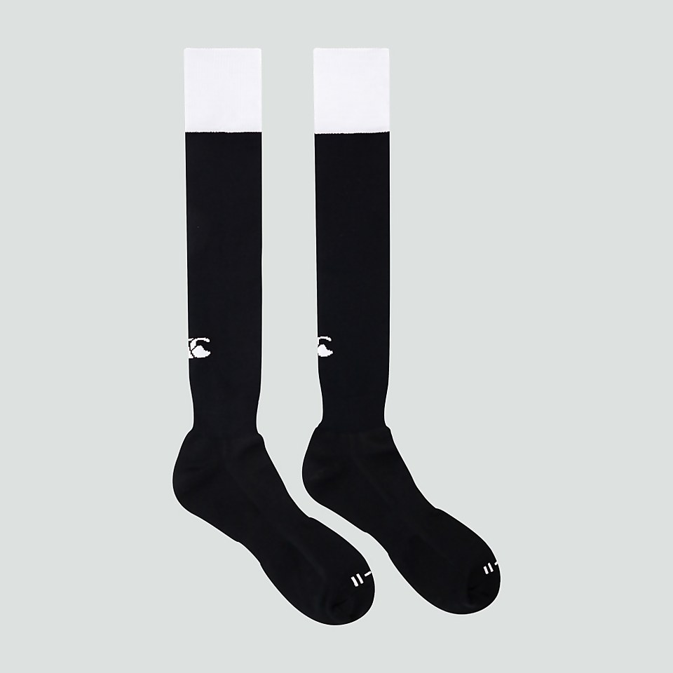 ADULT UNISEX TEAM CAP SOCKS BLACK/WHITE