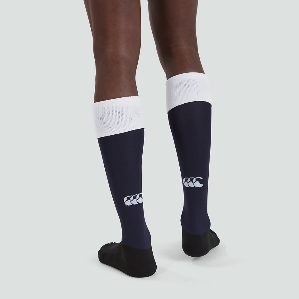 ADULT UNISEX TEAM CAP SOCKS NAVY/WHITE