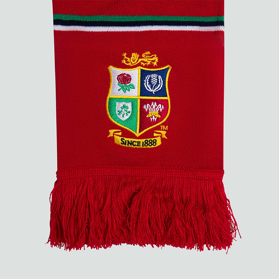 ADULT UNISEX BRITISH & IRISH LIONS SUPPORTERS SCARF RED