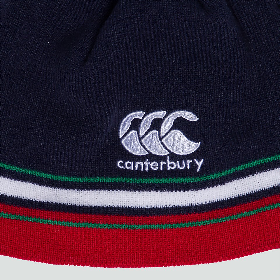 ADULT UNISEX BRITISH & IRISH LIONS ACRYLIC FLEECE BEANIE BLUE