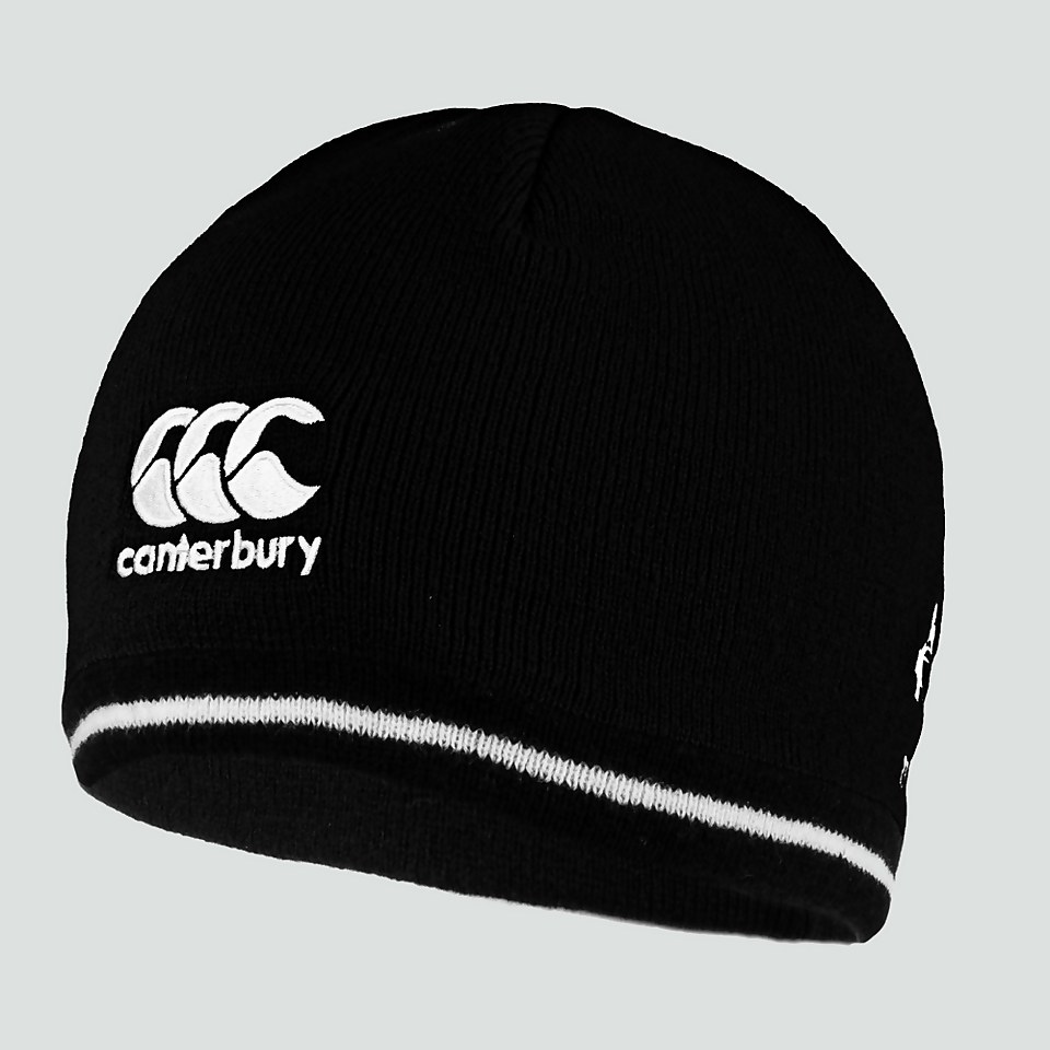 ADULT UNISEX IRELAND ACRYLIC FLEECE BEANIE BLACK