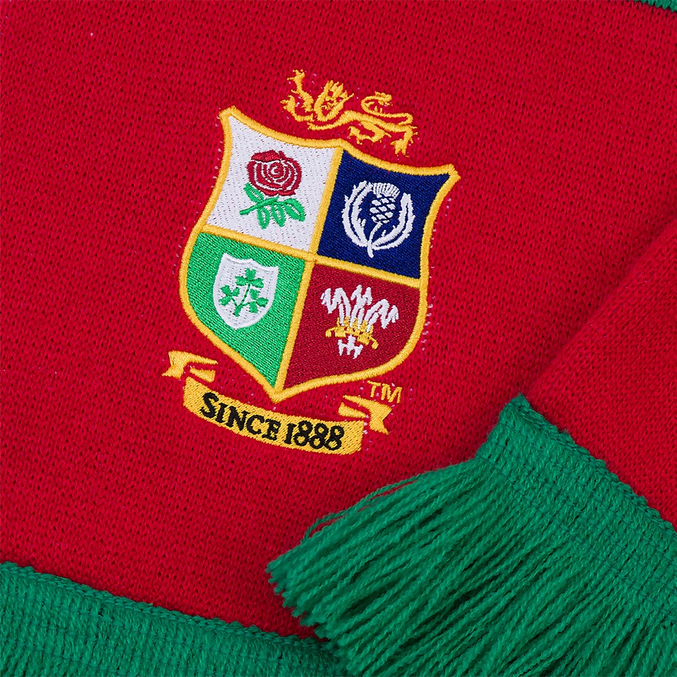 ADULTS UNISEX BRITISH & IRISH LIONS SCARF RED