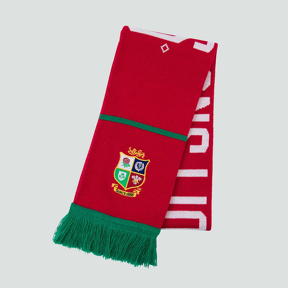 ADULTS UNISEX BRITISH & IRISH LIONS SCARF RED
